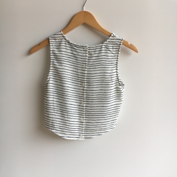 NWT Romeo + Juliet Couture Striped Crop Tank - Picture 6 of 7